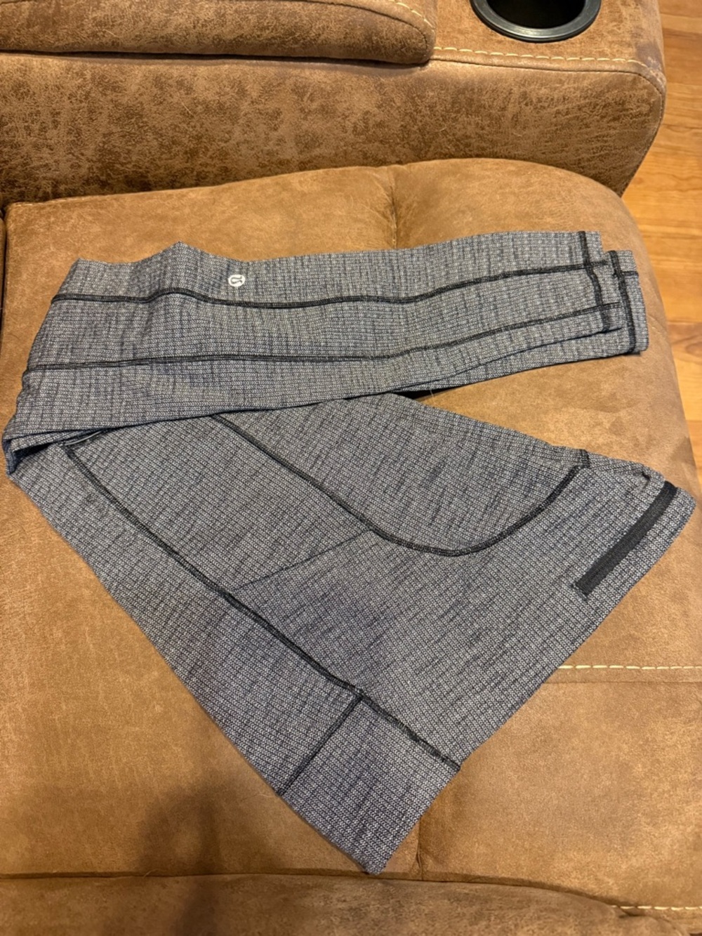 Lululemon Gray Ribbed Performance Leggings